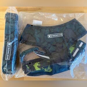 Frenchie Bulldog Reversible Harness & Leash Set - new in package size L CAMO